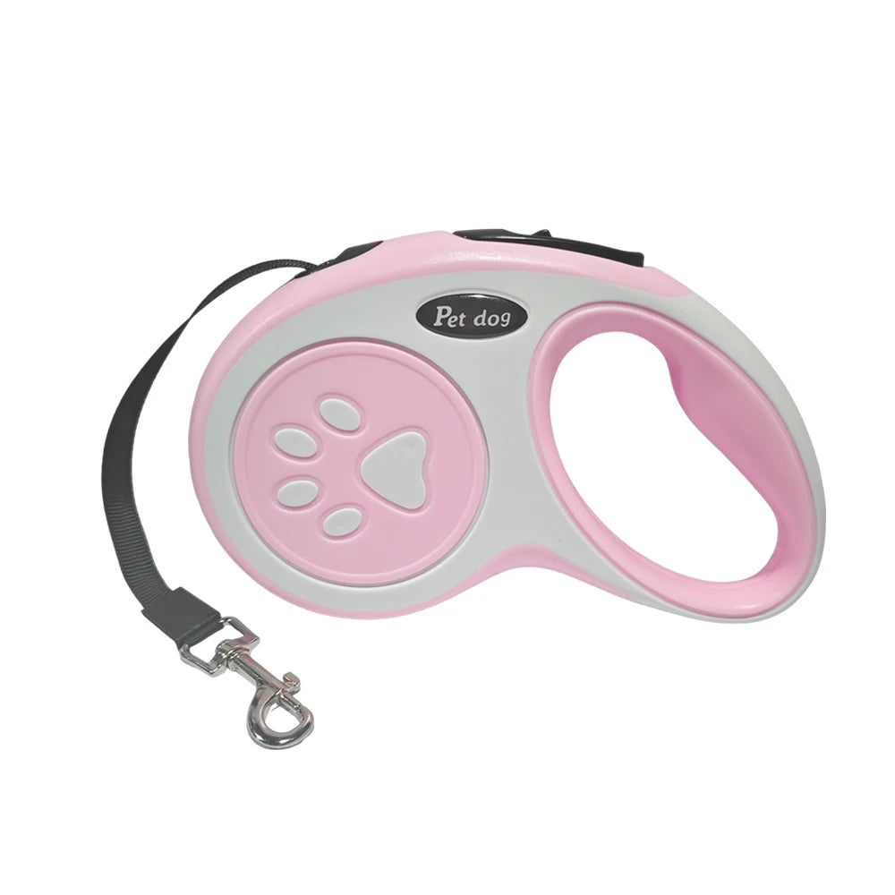 Retractable Dog Leash with One-Button Lock