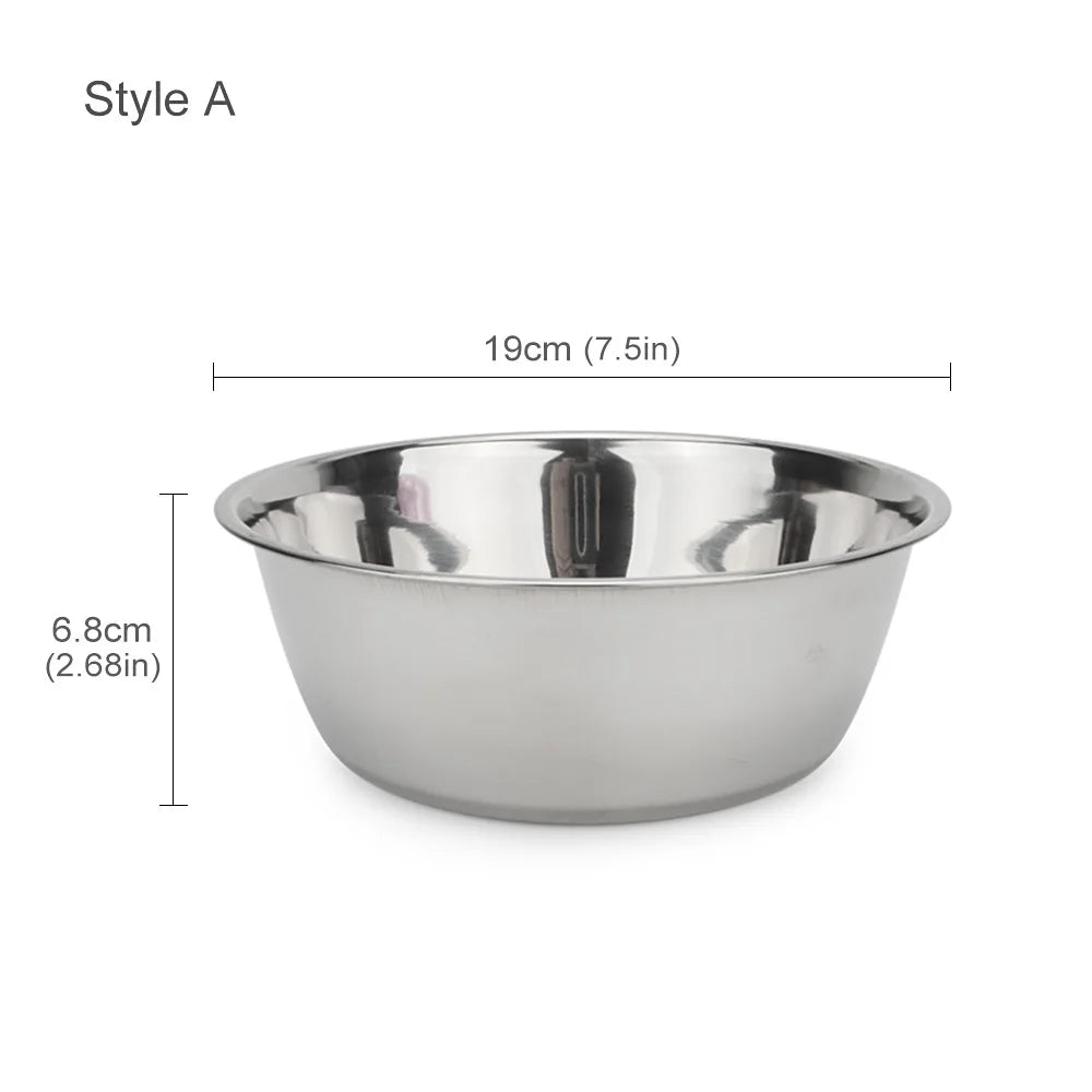 Stainless Steel Pet Bowl for Dogs & Cats