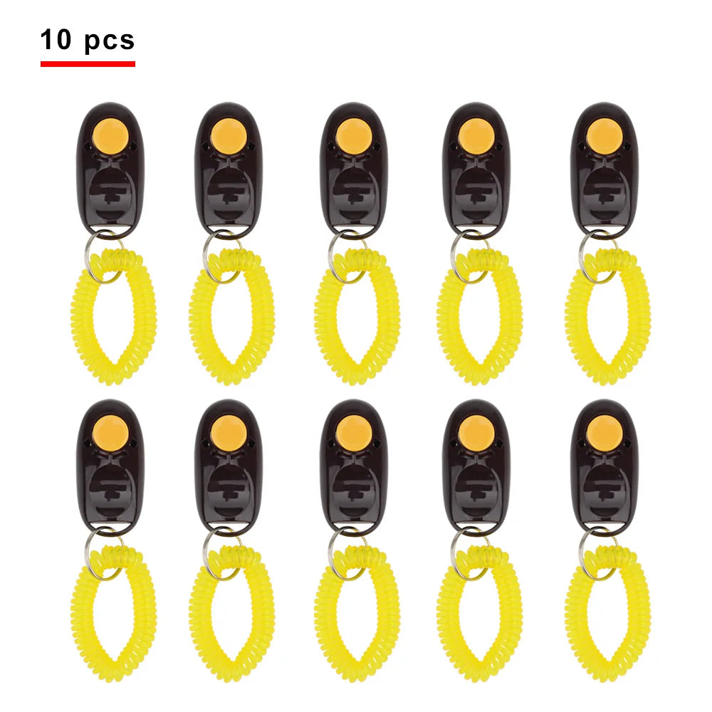 Pet Training Clicker with Wrist Strap (10 Pack)