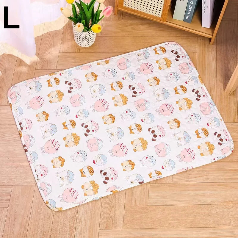 Washable Cotton Pet Floor Mat – Multi-Use Bedding Pad
