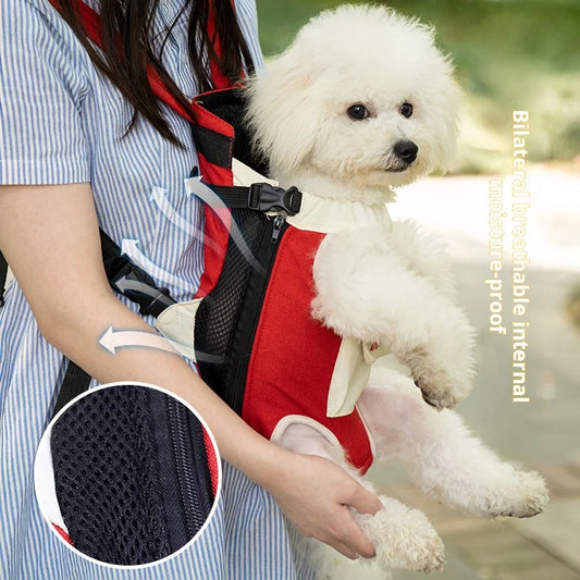 Pet Carrier Backpack - Breathable Mesh Travel Bag for Dogs & Cats