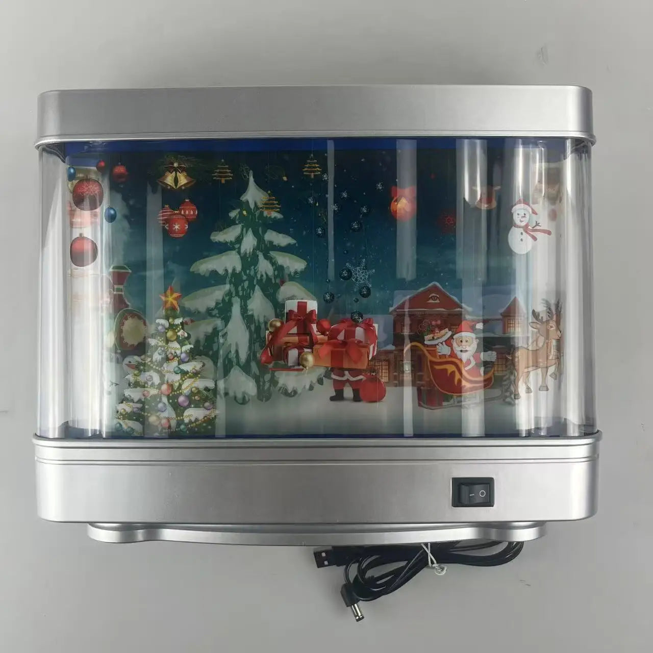 Christmas decoration lights, rotating Christmas night lights, simulated Christmas desk lights, Christmas party decoration lights
