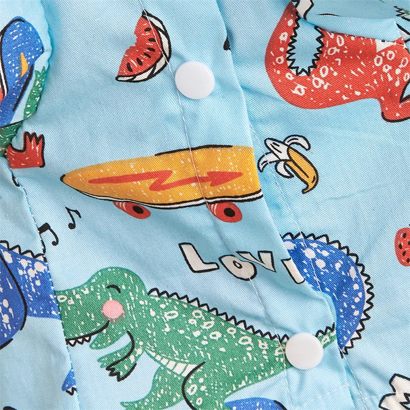 Cartoon Print T-Shirt for Cats & Small Dogs