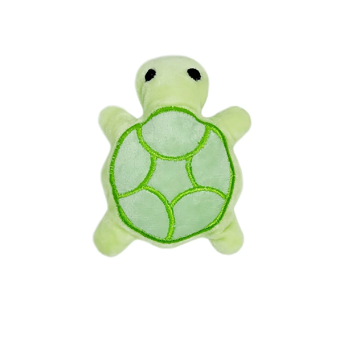 Jouet en peluche en forme de tortue couineur pour chien - Jouet de dentition doux pour petits chiens