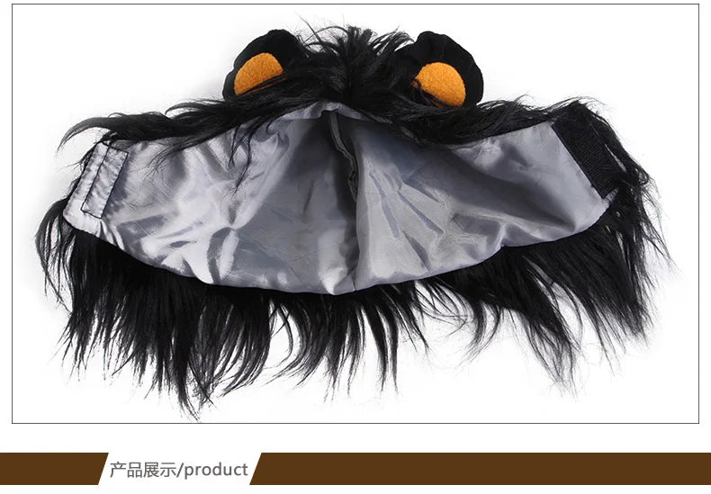 Lion Mane Headgear Costume for Dogs and Cats