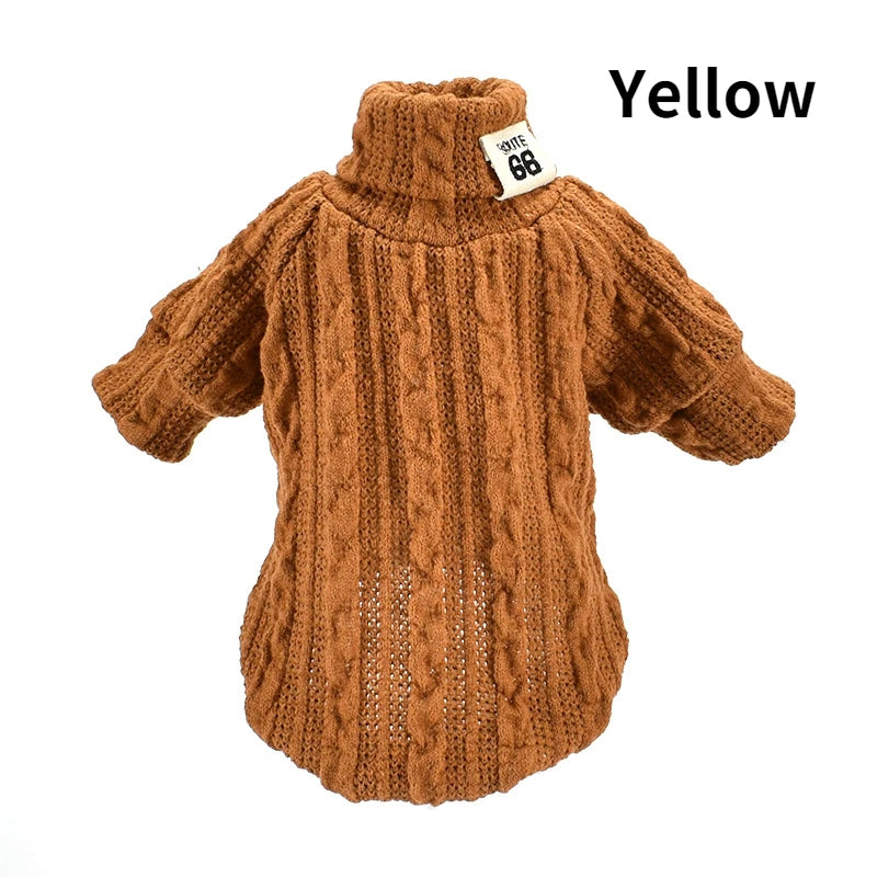 Knitted Turtleneck Dog Sweater
