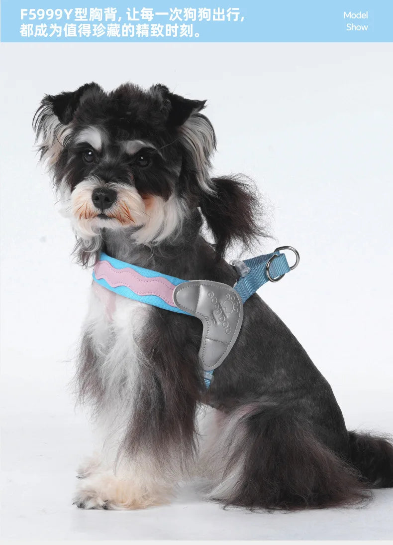 Adjustable Reflective Vest Harness for Small Dogs & Cats