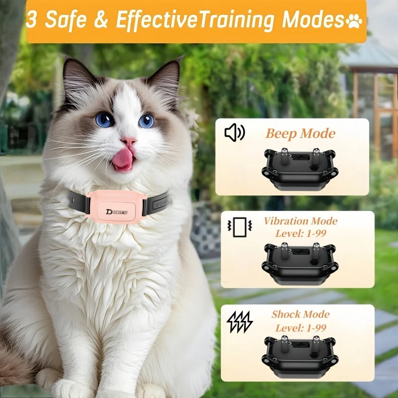 Anti-Meow Vibration Training Collar for Cats