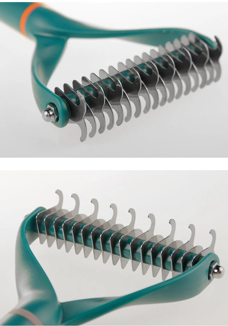 Stainless Steel Grooming Brush & De-shedding Comb for Dogs
