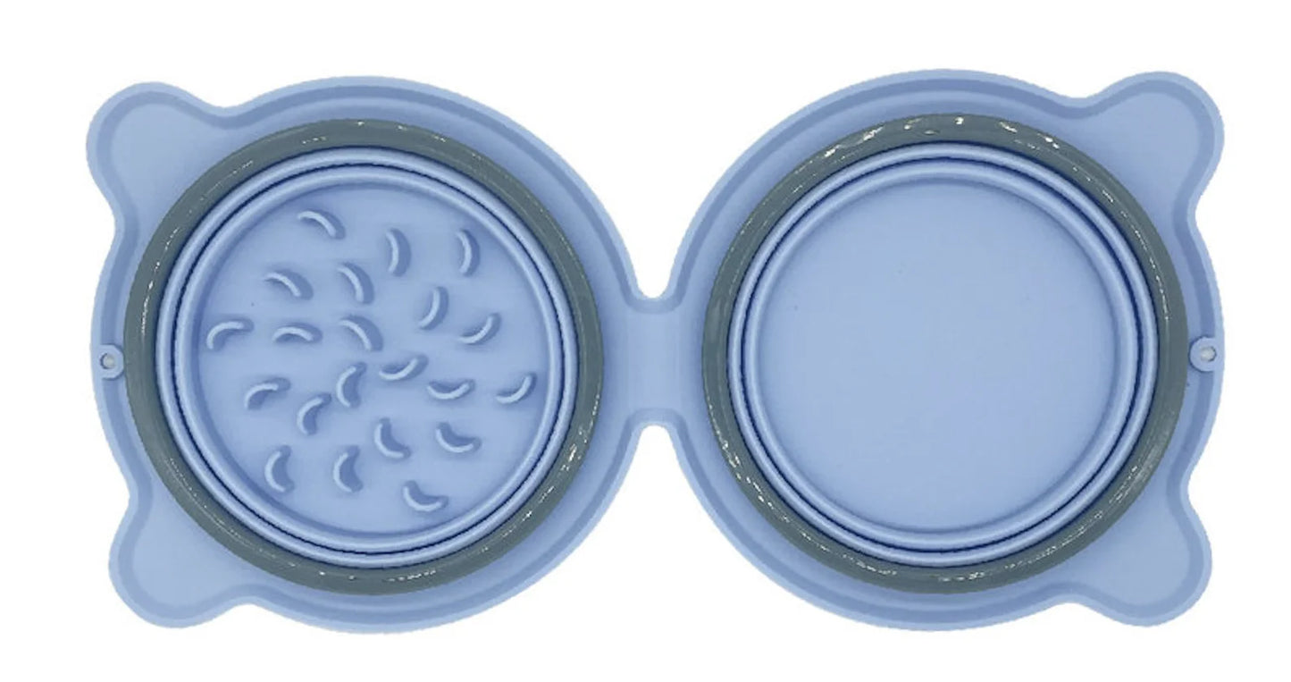 Foldable Silicone Travel Bowl for Dogs & Cats