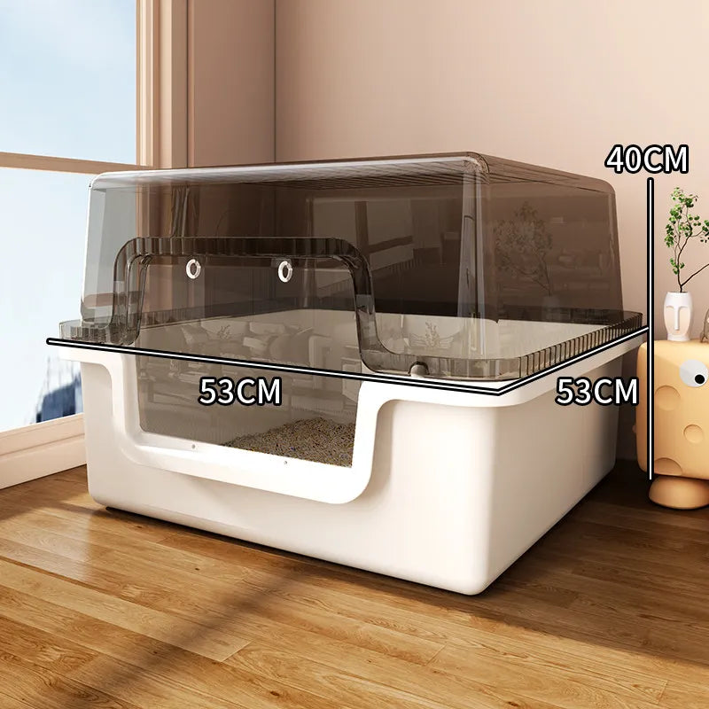 Automatic Self-Cleaning Cat Litter Box — Large Covered with Odour Control & Low Noise