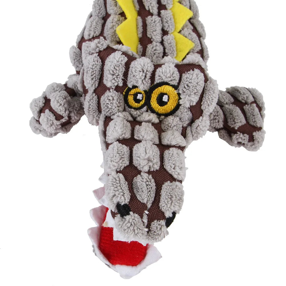 No-Stuffing Crocodile Squeak Toy