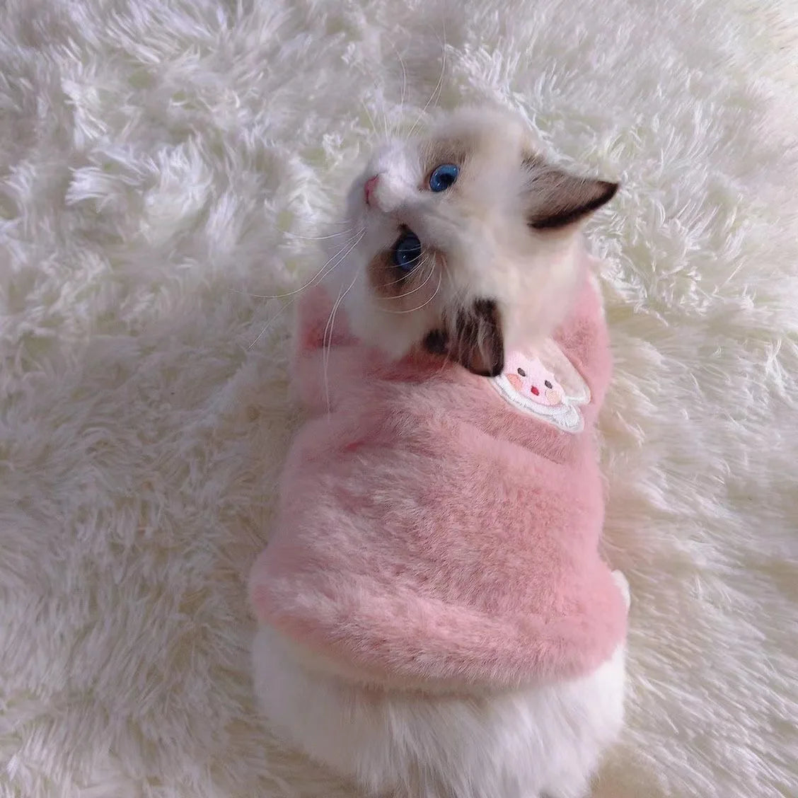 Faux Rabbit Fur Plush Dog & Cat Vest