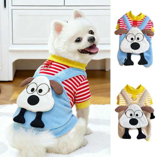 Fleece Jumpsuit Hoodie for Small & Medium Dogs & Puppies