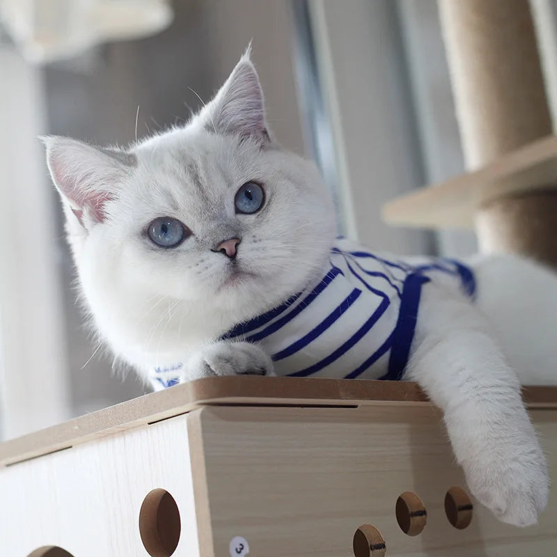 Classic Stripe Sleeveless Vest for Cats & Small Dogs