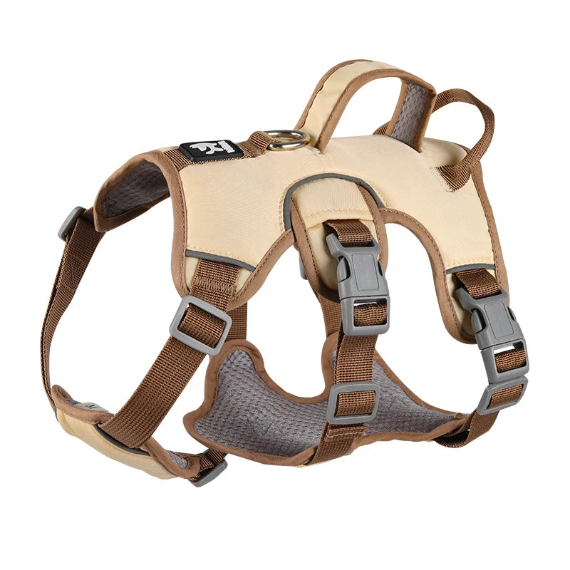 No Pull French Bulldog Harness with Grip Pet Outdoor Walking Supplies for Small Medium Dogs Reflective Strong Dog Harnesses