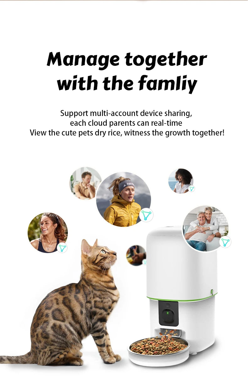 Smart Camera Pet Feeder with 1080P HD & 5G WiFi