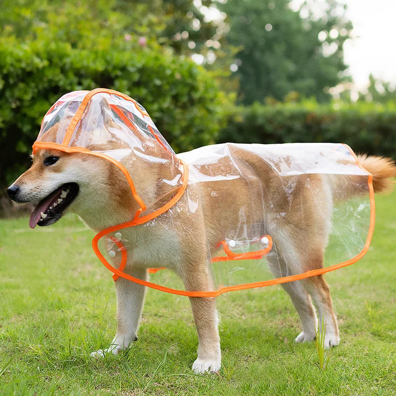 Transparent Waterproof Raincoat for Small & Medium Dogs