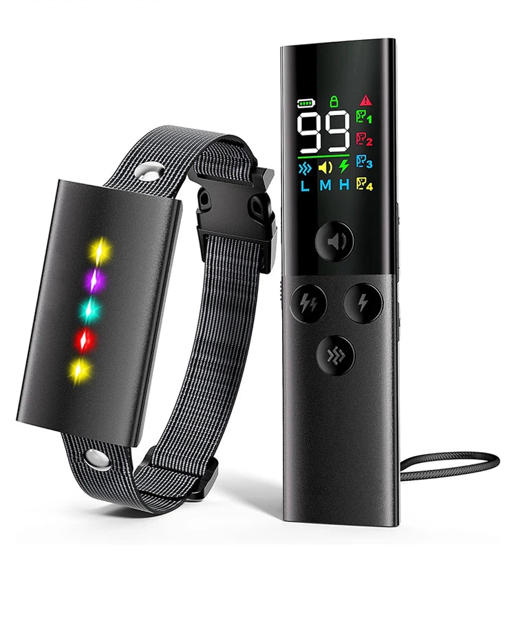 Remote Dog Training Collar - 1600ft Range IP67 Waterproof Bark Control System