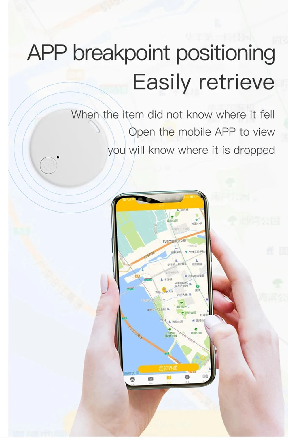 F17 Mini Bluetooth Anti-Lost Tracker — 30+ Hour Battery Included