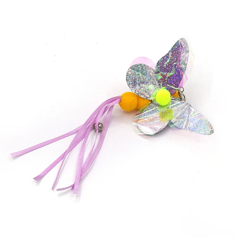 Ensemble d'accessoires de remplacement pour jouets pour chats avec souris, ver et balle