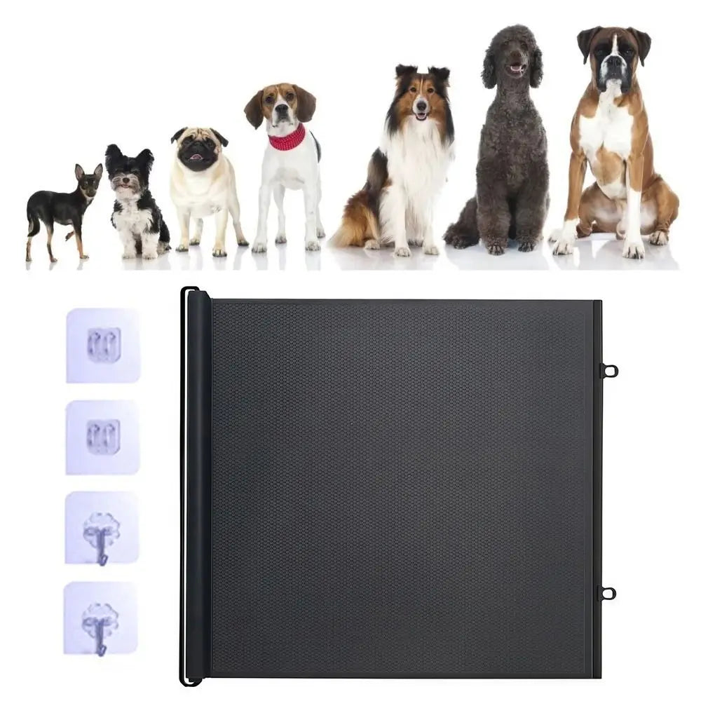 Barrière de sécurité escamotable 78 cm - Barrière universelle pour animaux et bébés pour portes et escaliers