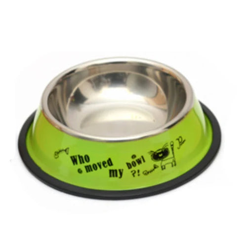 Stainless Steel Pet Food & Water Bowl for Dogs & Cats
