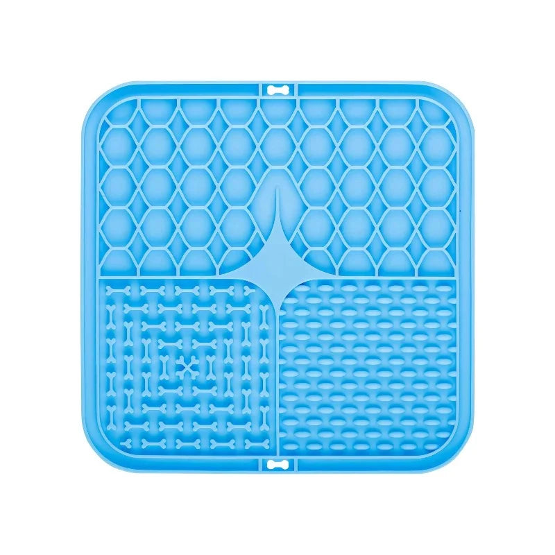 Silicone Lick Mat with Suction Cup for Dogs – Bath Distraction & Slow Feeding