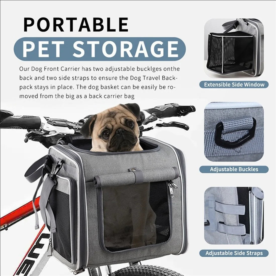Foldable Mesh Pet Carrier for Cats & Small Dogs