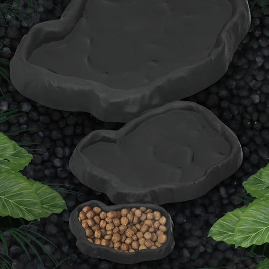 Reptile Rock-Style Food & Water Bowl for Terrariums