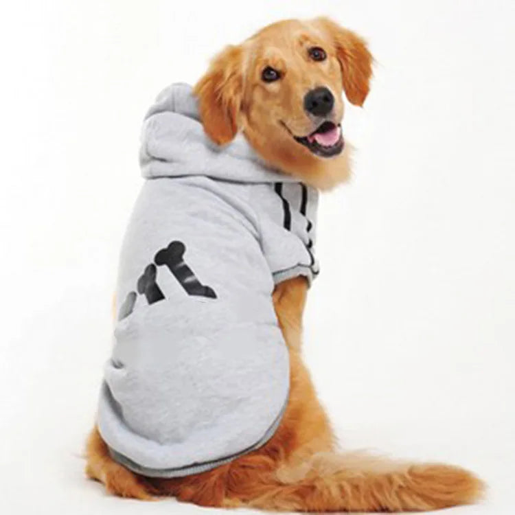Sweat à capuche pour chien automne-hiver - Manteau chaud en molleton pour chiens de taille moyenne à grande