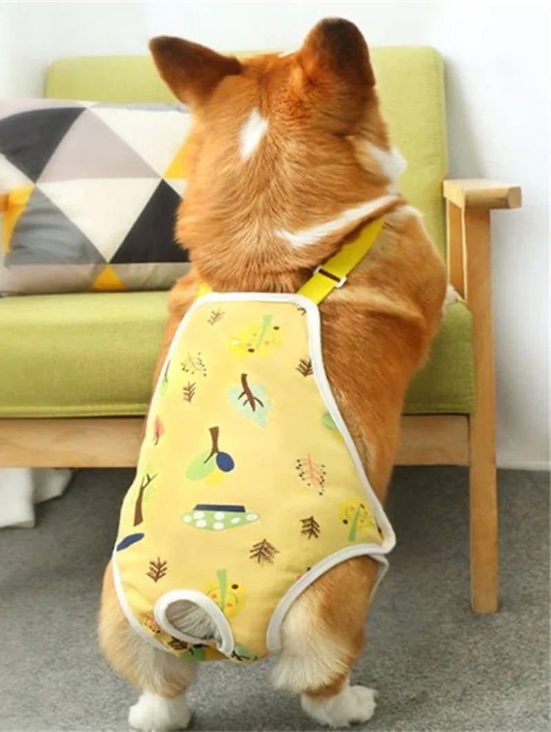 Striped Adjustable Physiological Shorts for Female Dogs