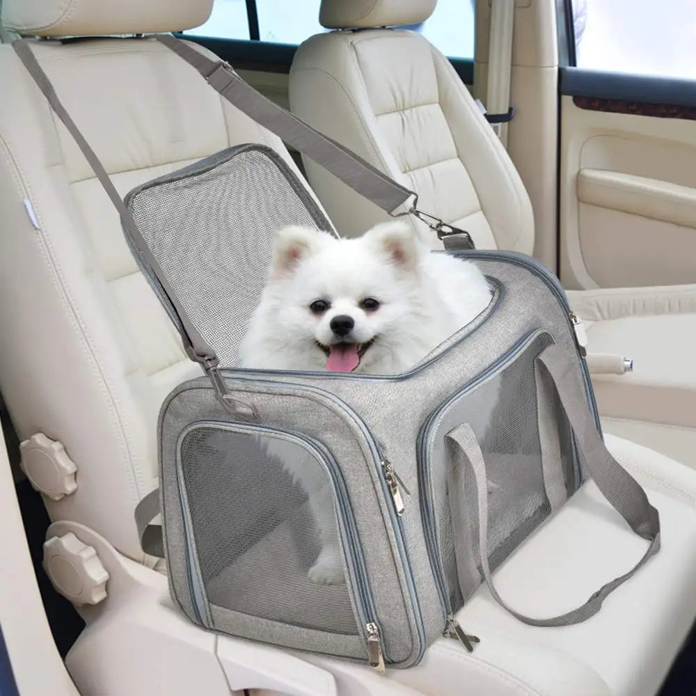 Soft-Sided Pet Travel Carrier with Fleece Pad