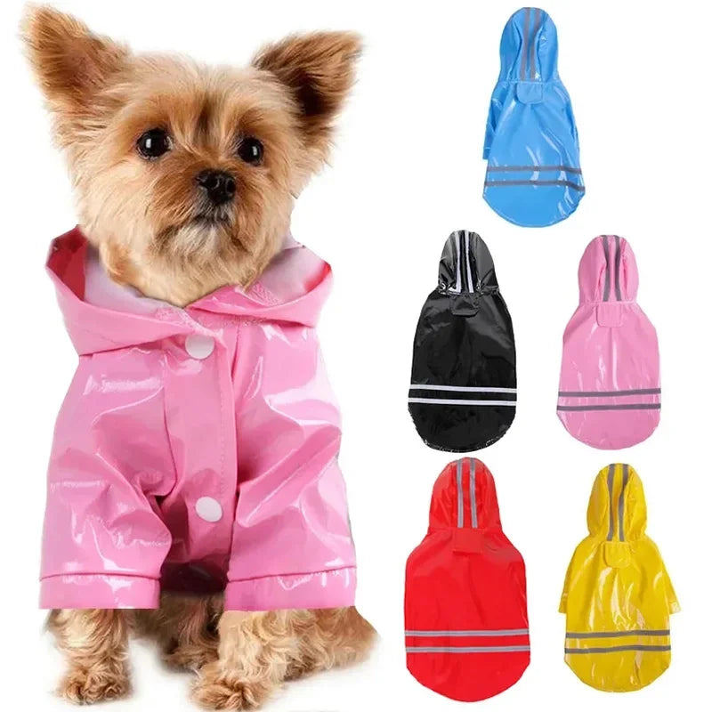Imperméable réfléchissant pour chien | Cape Poncho coupe-vent pour petits chiens et chats