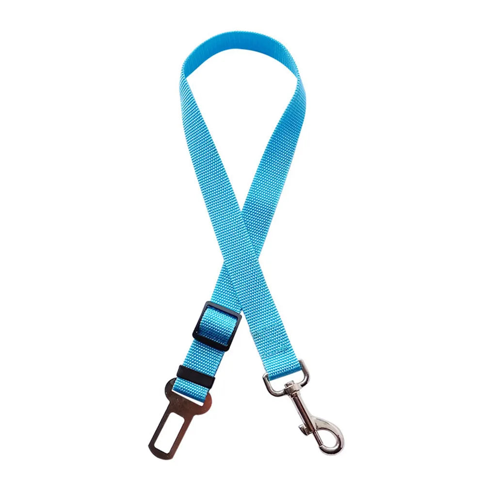 Ceinture de sécurité rétractable pour chien avec bande réfléchissante