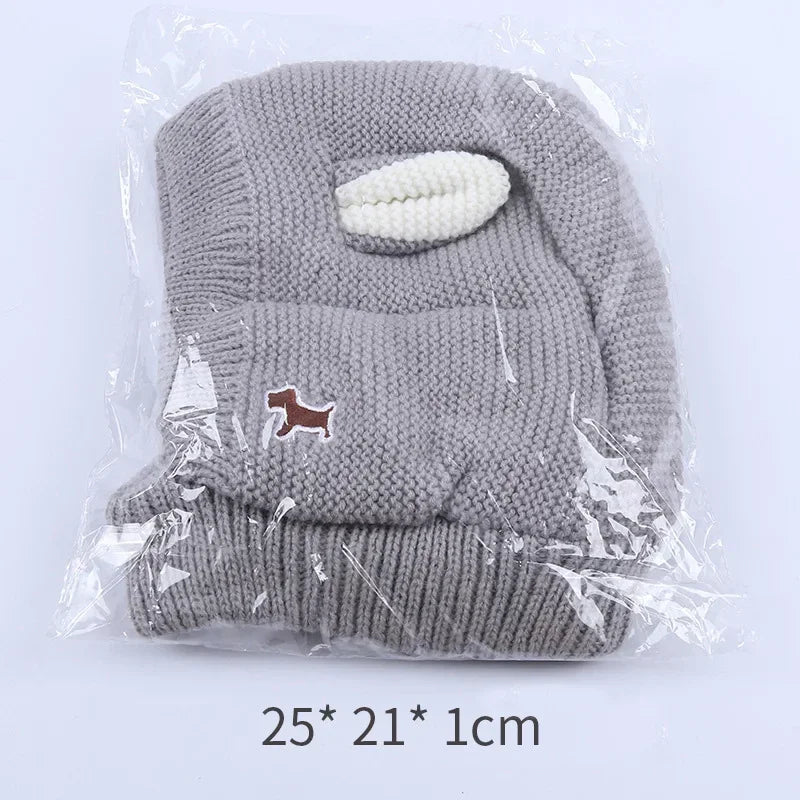 Knitted Winter Hat for Medium & Large Dogs