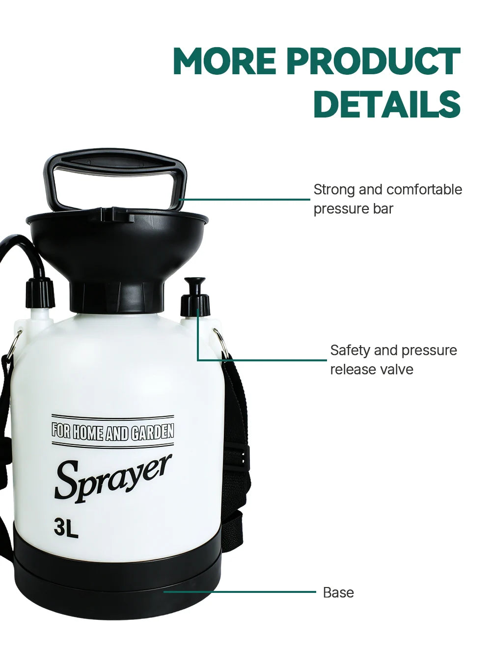 Portable Manual Camping Shower Pump with 3m Hose