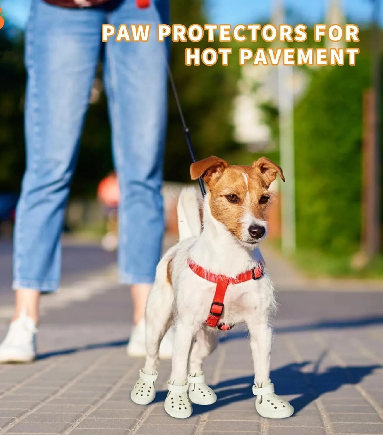 Bottes imperméables pour chiens - Protections antidérapantes pour les pattes pour trottoirs chauds et pluie