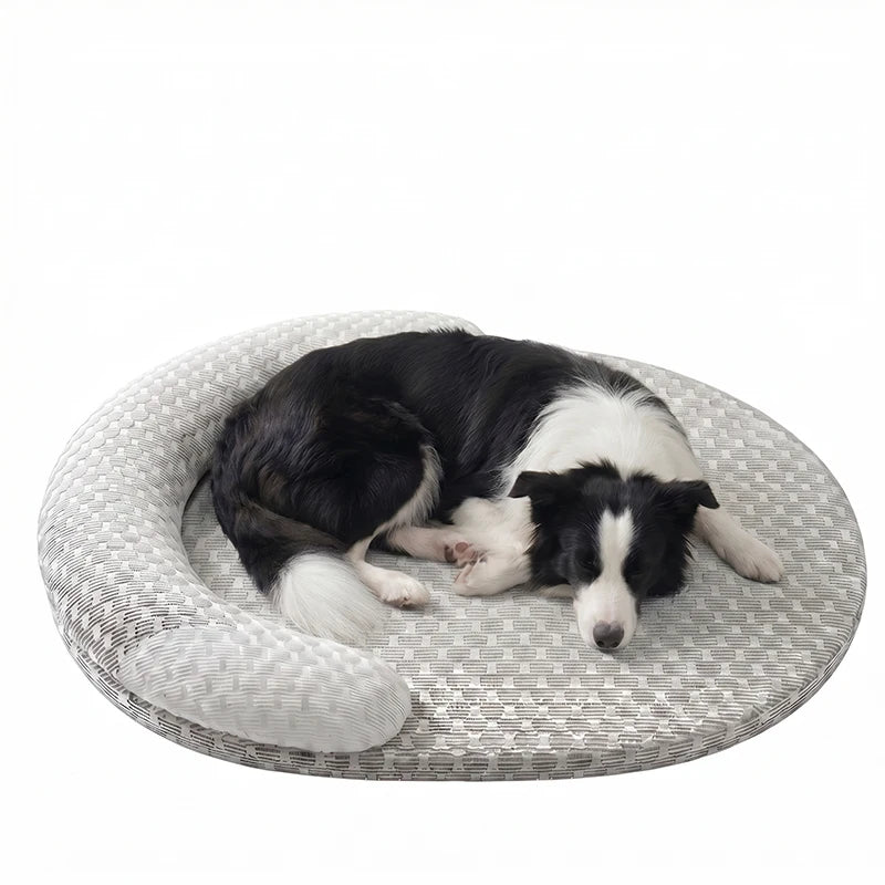 Oval Ice Silk Cooling Bed for Dogs & Cats