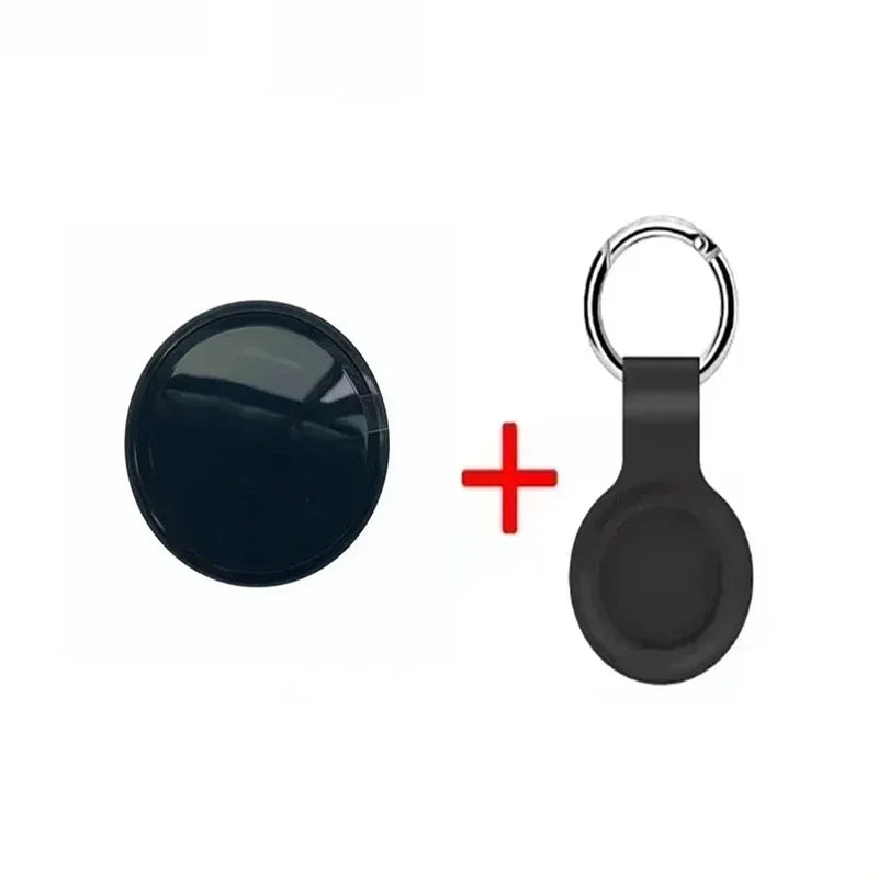 Ultra-Compact 30mm Bluetooth Tracker for Pets, Keys & Bags — Leather Sleeve Option