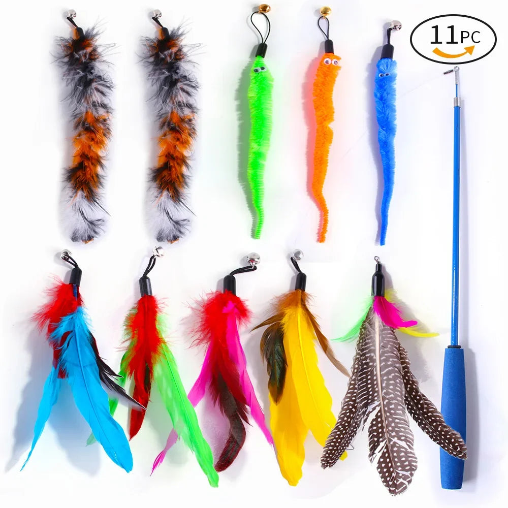 Ensemble de jouets rétractables pour chat