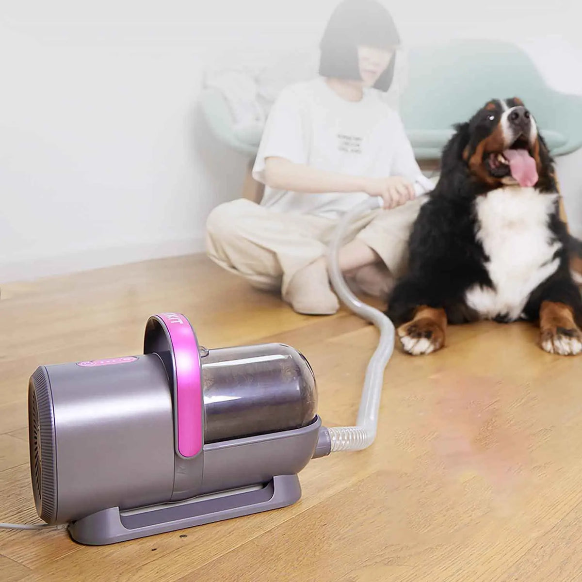 5-in-1 Pet Grooming Vacuum Kit | Electric Clippers & Dog Brush | CE Certified