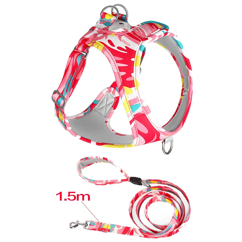 Adjustable Mesh Vest Harness for Dogs & Cats