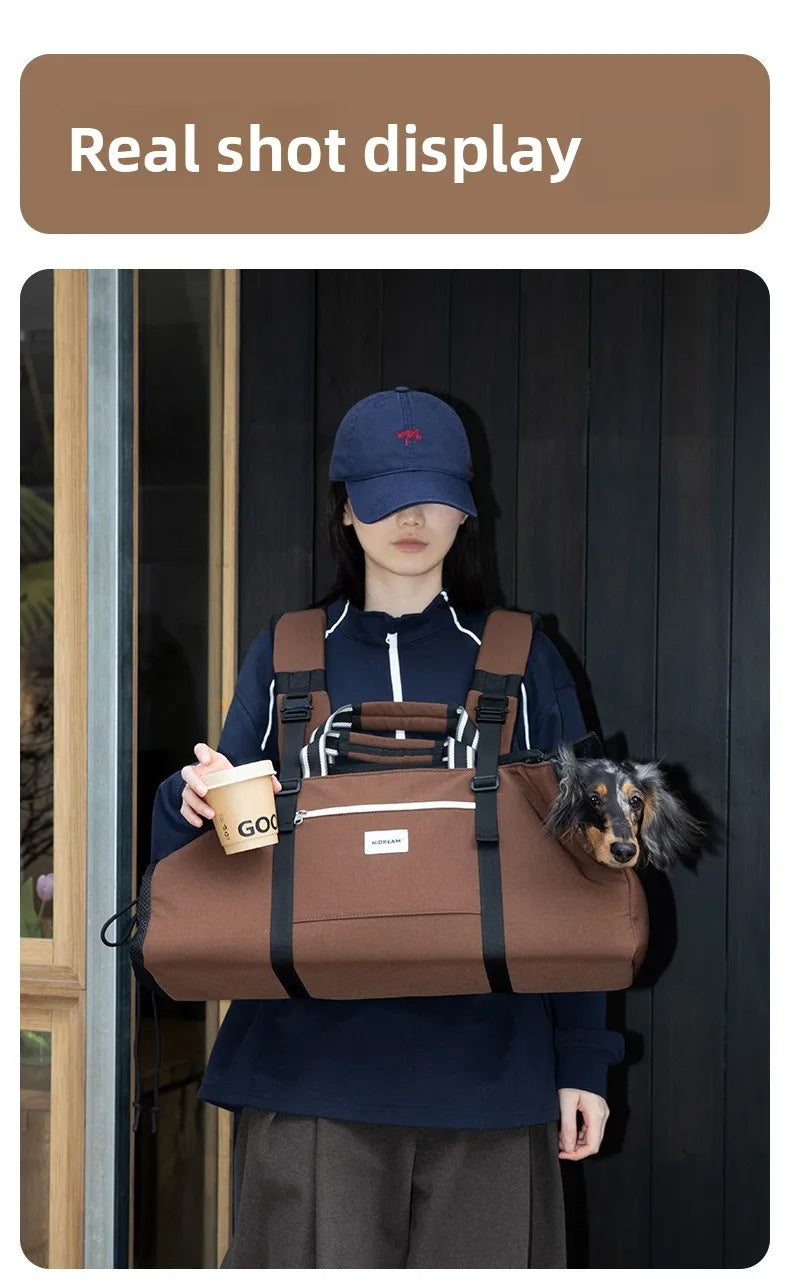 Long-Body Dog Carrier Backpack