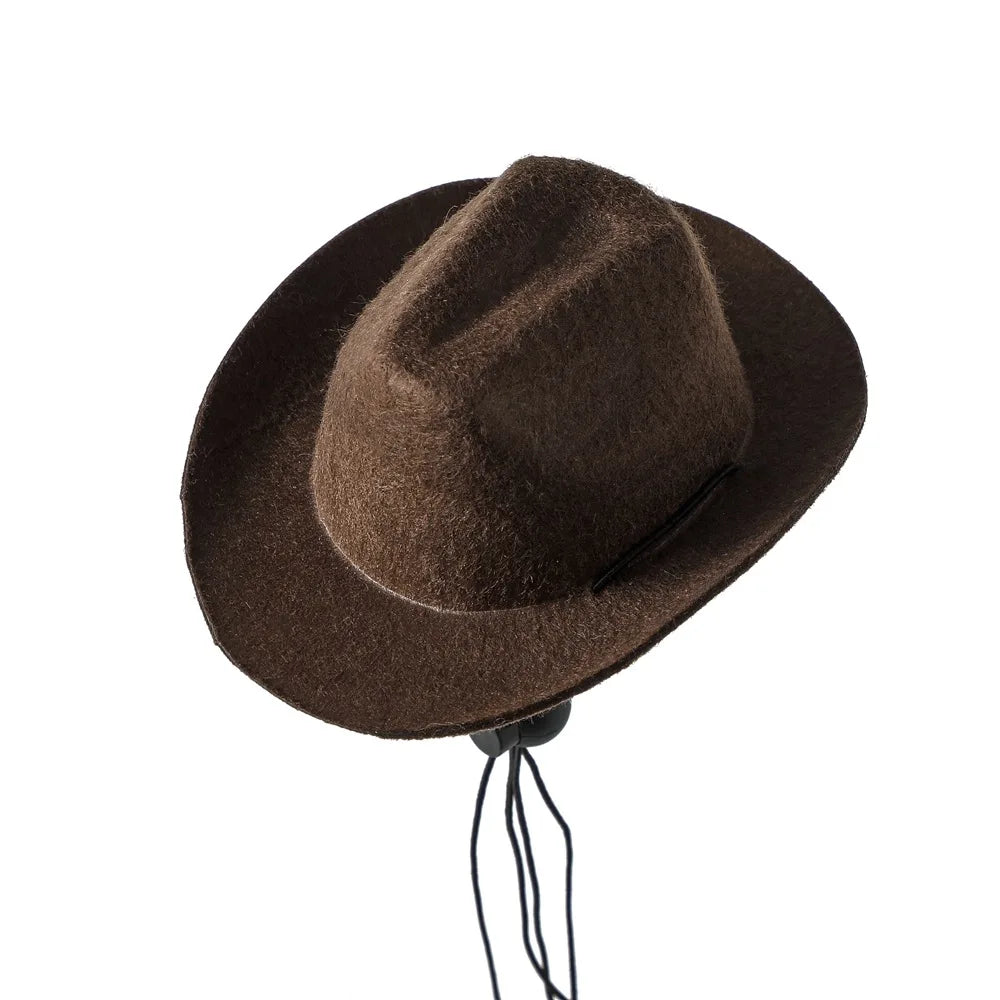 Western Cowboy Pet Hat for Cats & Small Dogs