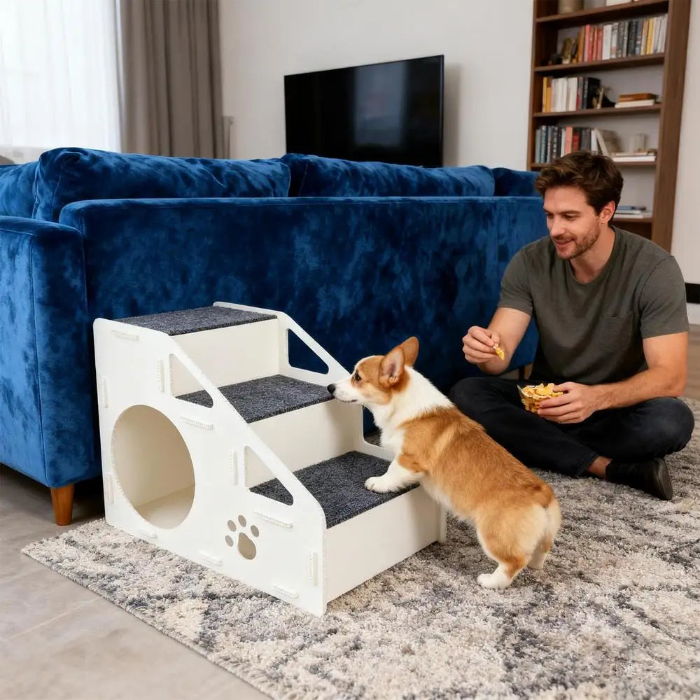 Portable Pet Steps for Beds & Sofas