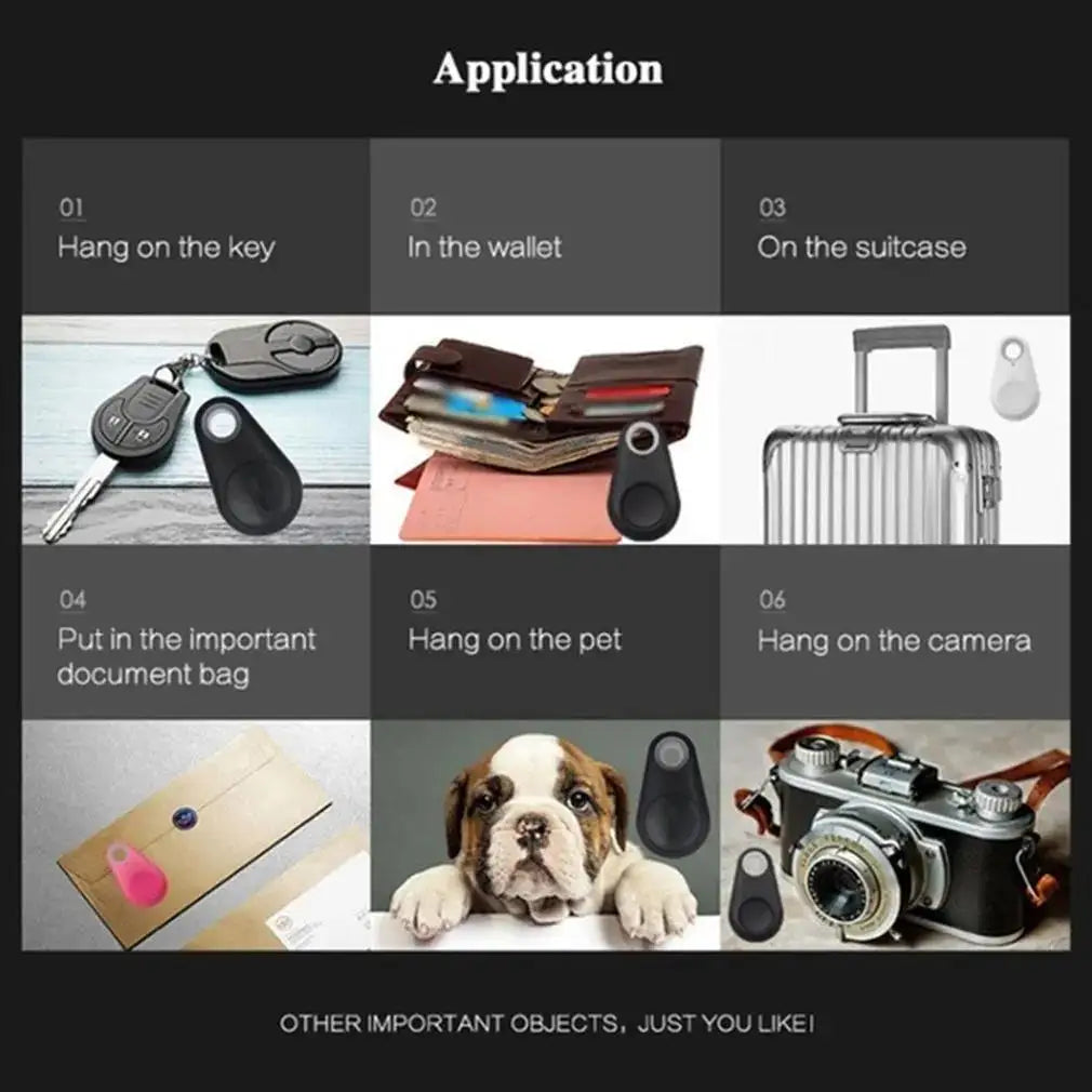 Bluetooth Anti-Lost Tracker Tags for Pets, Keys & Bags — Single to 5-Pack