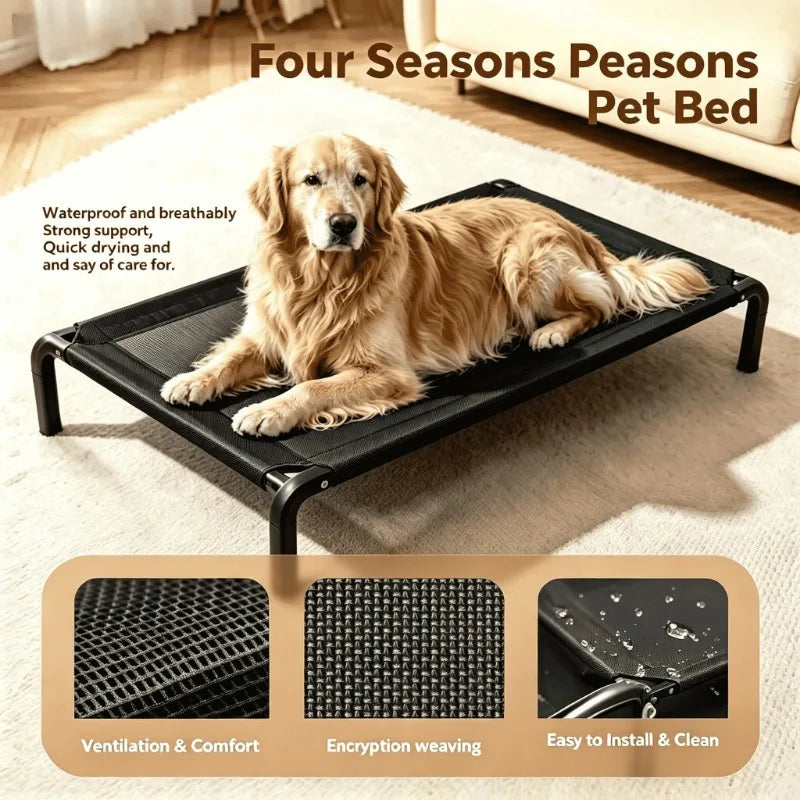Elevated Mesh Dog Bed