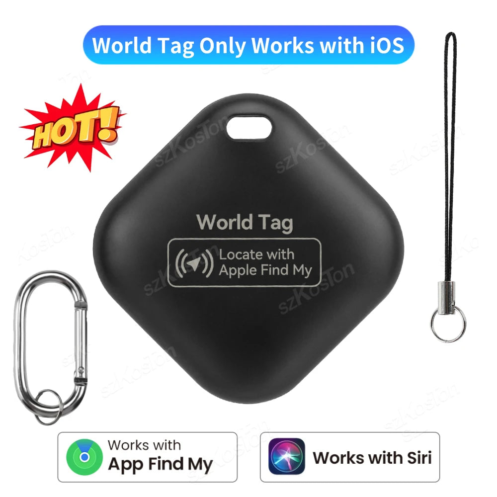 Mini traceur GPS pour animaux de compagnie et enfants - Localisateur intelligent compatible avec Localiser d'iOS