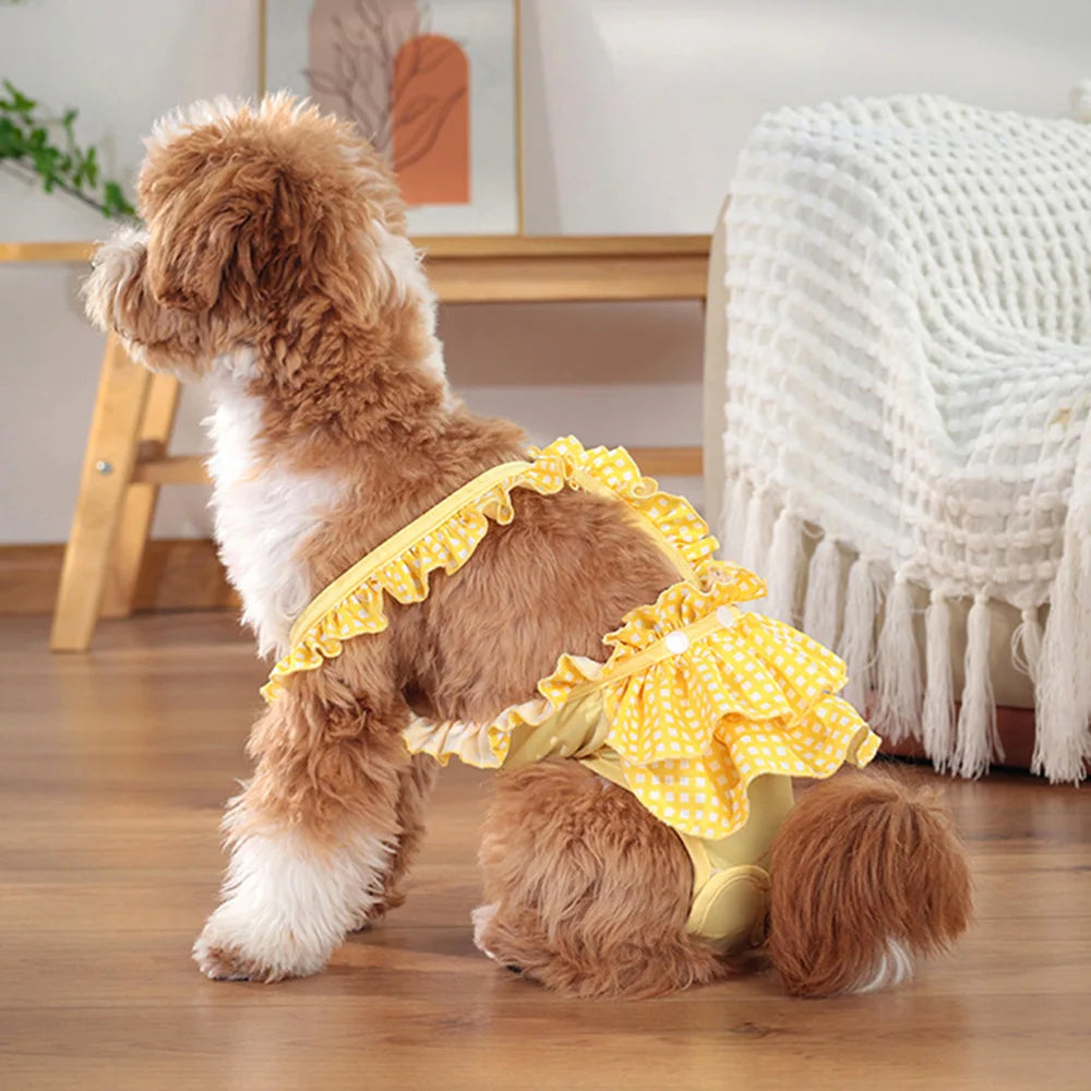 Female Dog Physiological Pants with Cute Print